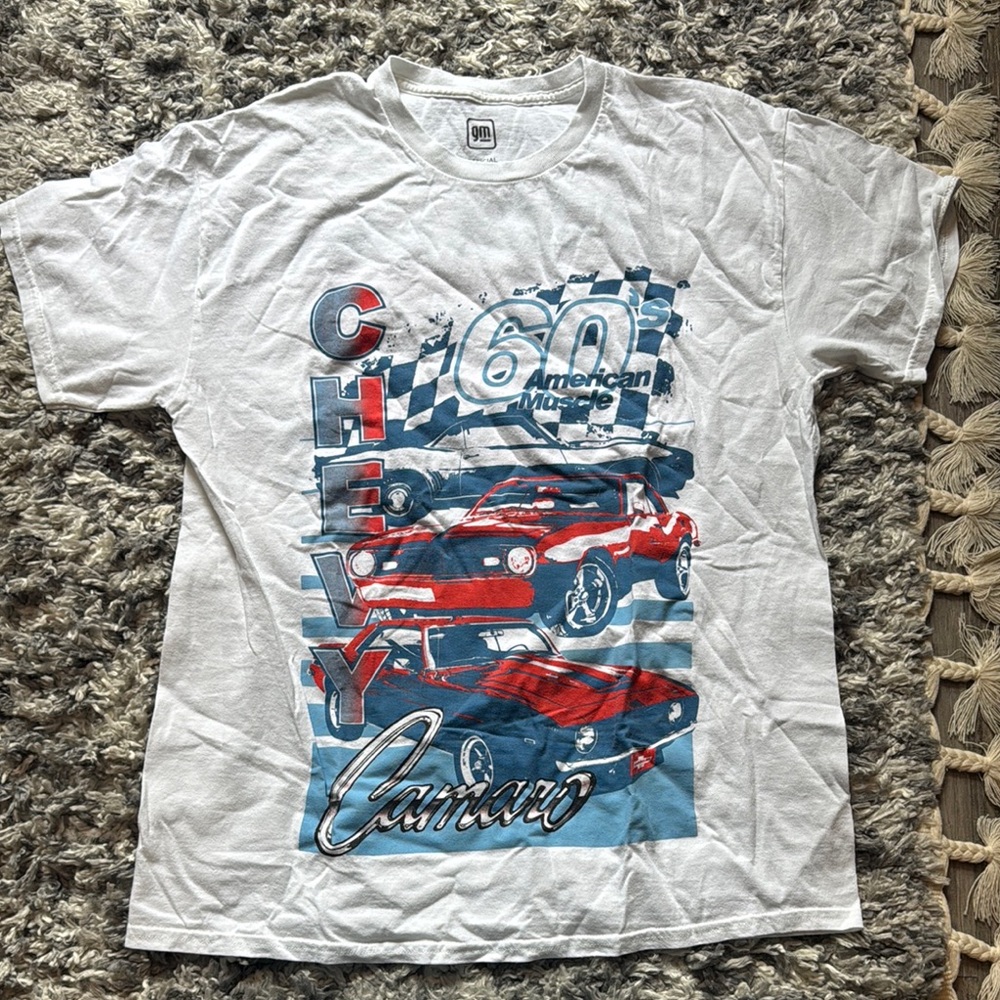 Target White Short Sleeve Tee with Retro Graphic